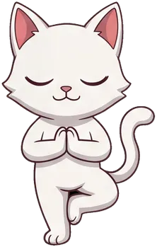 TokenTails cat in balanced pose