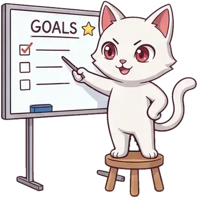 TokenTails cat setting goals
